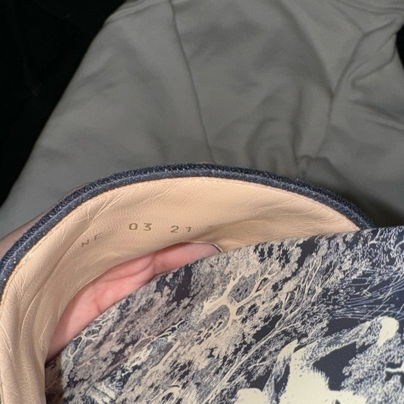 Dior woman DWay Slide 'Toile de Jouy Flowers Embroidered - Deep Blue - Picture 6 of 11